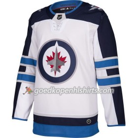 Winnipeg Jets Blank Adidas Wit Authentic Shirt - Mannen